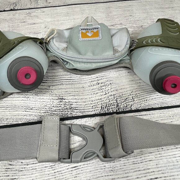 Nanthan Running Cycling Hydration Adjustable Trail Mix Belt with 2 Bottl… - Picture 14 of 15